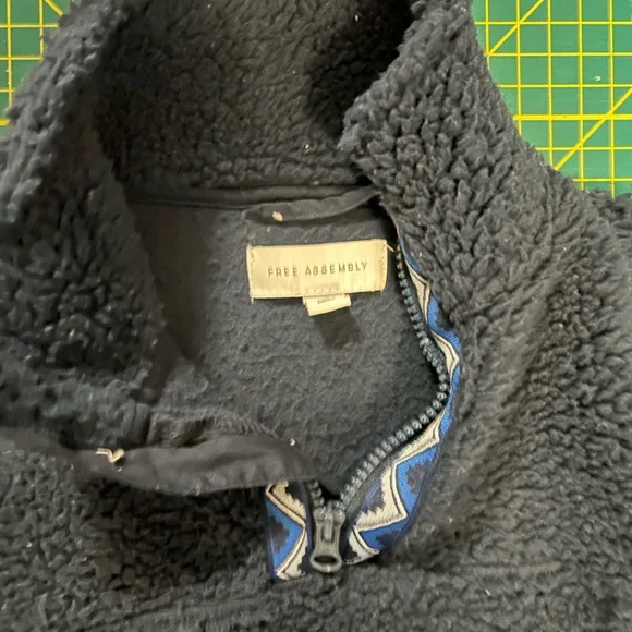 Kids Jacket Sherpa XS Navy Free Assembly - Picture 5 of 6